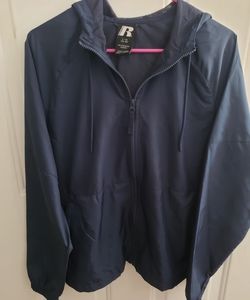 Russell Water Repellent Hooded Windbreaker Jacket Men's Small (34-36)
